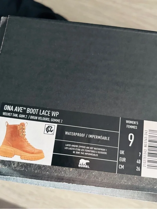 Sorel Ona Ave Lace Waterproof Leather Boots NWT Size 9 - Picture 6 of 6